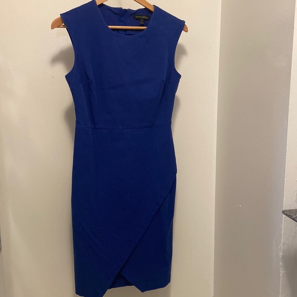 Banana Republic sleeveless Darted Blue Dress - Picture 1 of 6